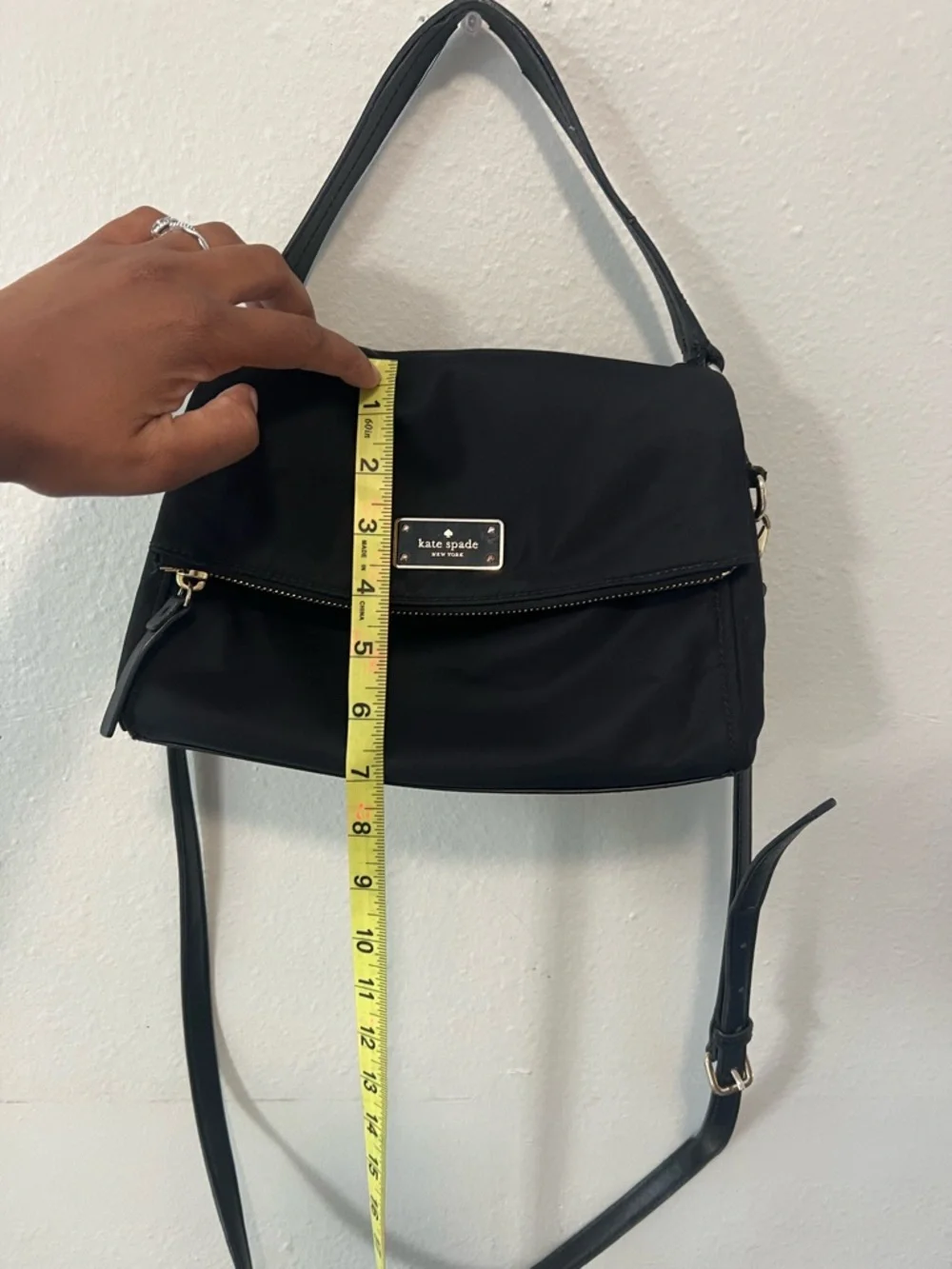 Kate Spade Black Nylon Shoulder Bag Crossbody Miri